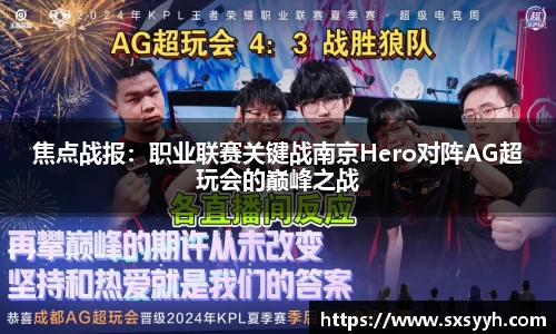 焦点战报：职业联赛关键战南京Hero对阵AG超玩会的巅峰之战